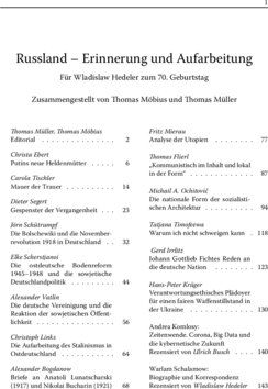 Inhaltsverzeichnis