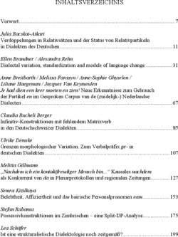 Inhaltsverzeichnis
