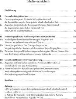 Inhaltsverzeichnis