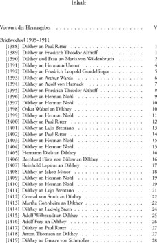 Inhaltsverzeichnis - 1905-1911 - Band 4.