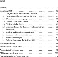 Inhaltsverzeichnis - 1982 / bearbeitet von Mark Stief und Mitarbeit von Mark Schiefer (Bearb.)