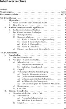 Inhaltsverzeichnis