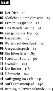 Inhaltsverzeichnis - Abenteuer im Ferienlager - 9.