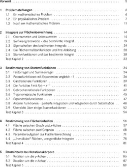 Inhaltsverzeichnis - Integralrechnung