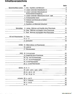 Inhaltsverzeichnis - 2 : Schulbuch unabhängiges Schülerarbeitsheft mit 58 Arbeitsblättern für den Klassen- und Förderunterricht - Klasse 2.
