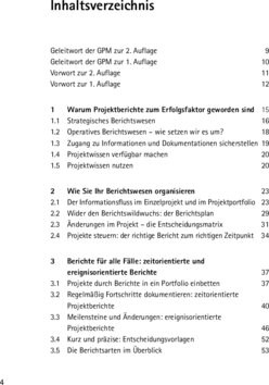 Inhaltsverzeichnis