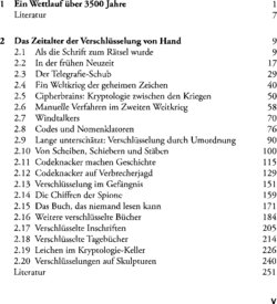 Inhaltsverzeichnis 1