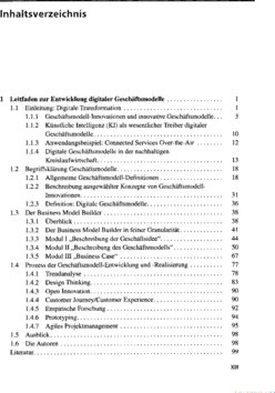 Inhaltsverzeichnis 1