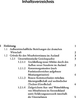 Inhaltsverzeichnis 1