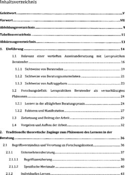 Inhaltsverzeichnis 1