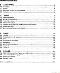 Inhaltsverzeichnis 1