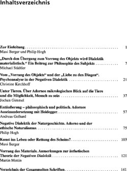 Inhaltsverzeichnis 1