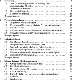 Inhaltsverzeichnis 1