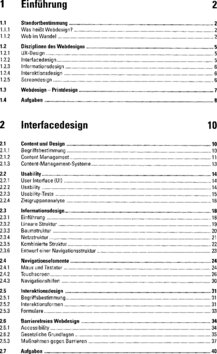 Inhaltsverzeichnis 1