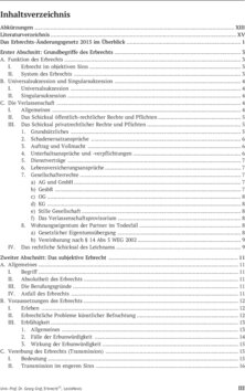 Inhaltsverzeichnis