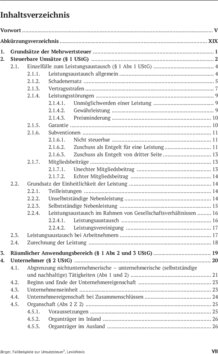 Inhaltsverzeichnis