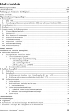 Inhaltsverzeichnis
