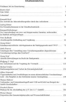 Inhaltsverzeichnis