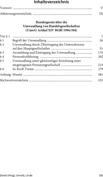Inhaltsverzeichnis