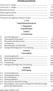 Inhaltsverzeichnis