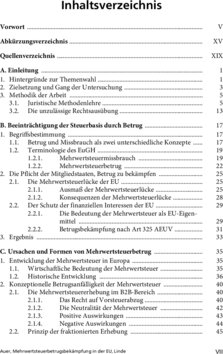 Inhaltsverzeichnis