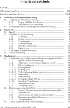 Inhaltsverzeichnis