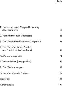Inhaltsverzeichnis 1