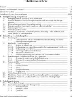 Inhaltsverzeichnis