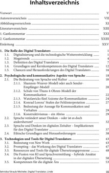 Inhaltsverzeichnis