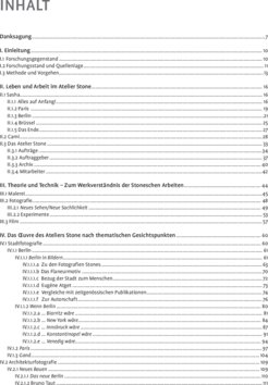 Inhaltsverzeichnis