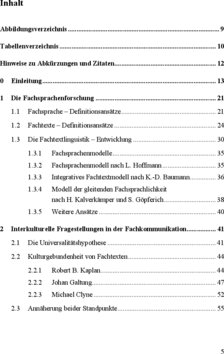 Inhaltsverzeichnis