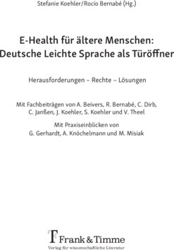Inhaltsverzeichnis
