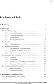 Inhaltsverzeichnis