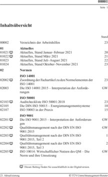 Inhaltsverzeichnis