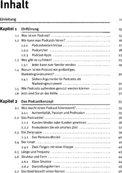 Inhaltsverzeichnis 1