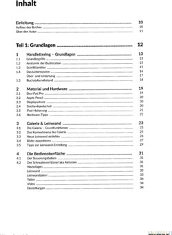 Inhaltsverzeichnis 1