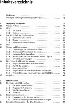 Inhaltsverzeichnis 1