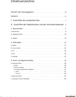 Inhaltsverzeichnis - Supplement / Wolfgang Günther unter Mitwirkung von Rudolf Haensch