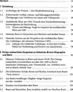 Inhaltsverzeichnis 1
