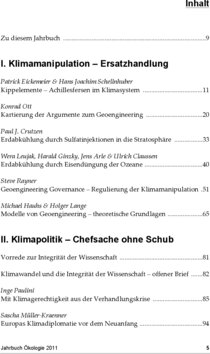 Inhaltsverzeichnis