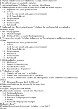 Inhaltsverzeichnis