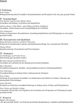Inhaltsverzeichnis
