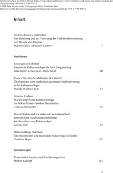 Inhaltsverzeichnis