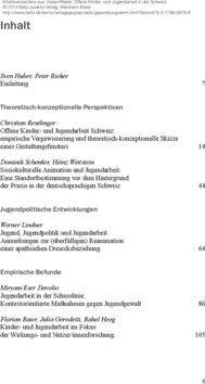 Inhaltsverzeichnis