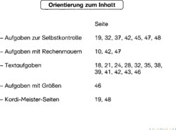 Inhaltsverzeichnis - [Arbeitsheft 1. Schuljahr] / [von Christine Thiemig. Unter Mitarb. von Ingetraud Boske ...] - 1.