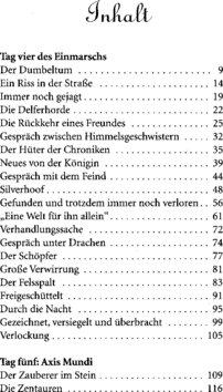 Inhaltsverzeichnis - Die Erfüllung der Prophezeiung / aus dem Amerikan. übers. von Elke Karl - Bd. 4.