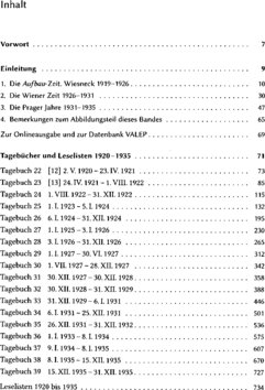 Inhaltsverzeichnis - 1920-1935 - Band 2.