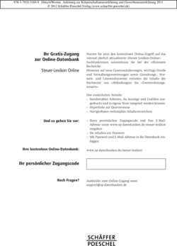 Inhaltsverzeichnis