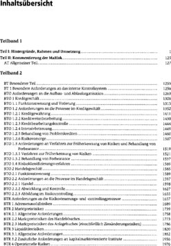 Inhaltsverzeichnis - Teilband 2