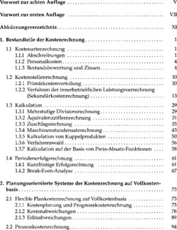 Inhaltsverzeichnis 1